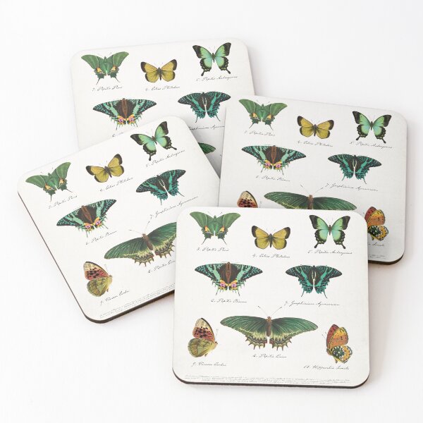 Item preview, The Green Butterflies - Les Papillions Verts designed and sold by Asta-Design.