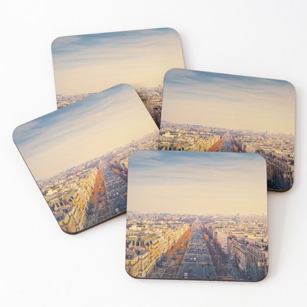 Item preview, Paris sunset cityscape designed and sold by psychoshadow.
