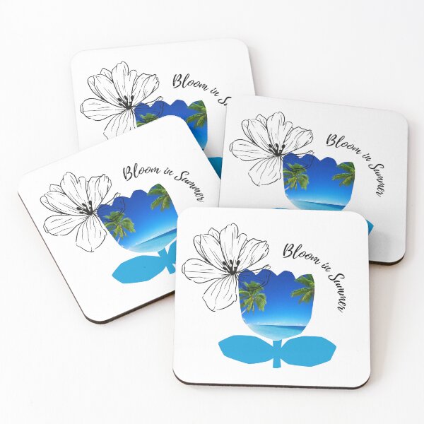 Item preview, Bloom in Summer: Beach in Blue Flower designed and sold by ny-art.