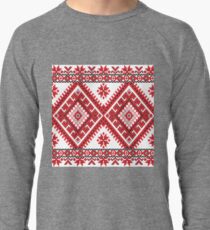 Ukraine Pattern - Ukrainian embroidery: вишивка, vyshyvka, #Ukraine #Pattern #Ukrainian #embroidery #вишивка #vyshyvka UkrainePattern #UkrainianEmbroidery Lightweight Sweatshirt