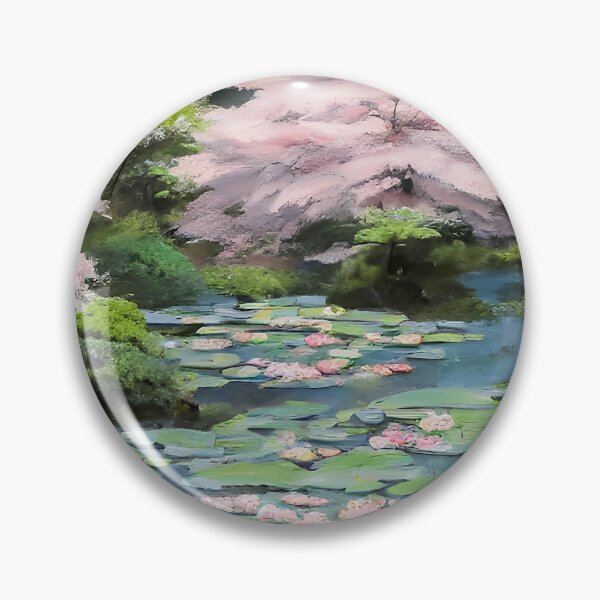Item preview, Japanese style garden oasis 2 designed and sold by mythographiaart.
