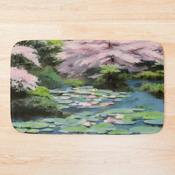 Item preview, Japanese style garden oasis 2 designed and sold by mythographiaart.