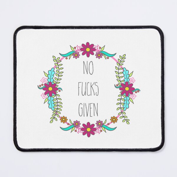 Item preview, No Fucks Given Floral Wreath designed and sold by Adam Regester.