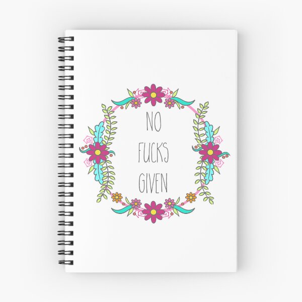 Item preview, No Fucks Given Floral Wreath designed and sold by Adam Regester.