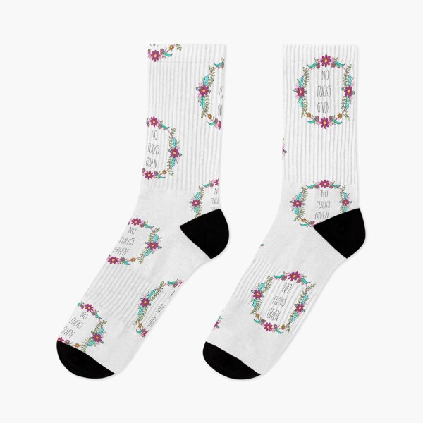 Item preview, No Fucks Given Floral Wreath designed and sold by Adam Regester.