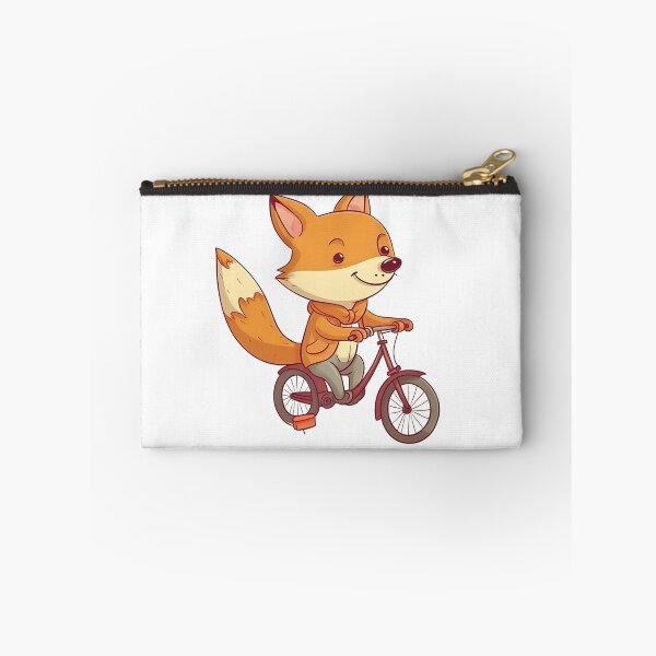 Item preview, Fox riding bicycle designed and sold by TessDesignStore.