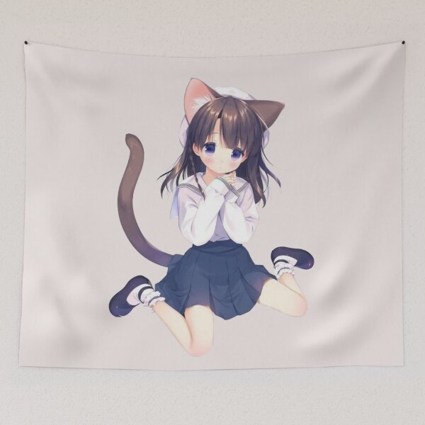 Item preview, Lovely cat girl  designed and sold by Dido-shop-art ⭐⭐⭐⭐⭐.