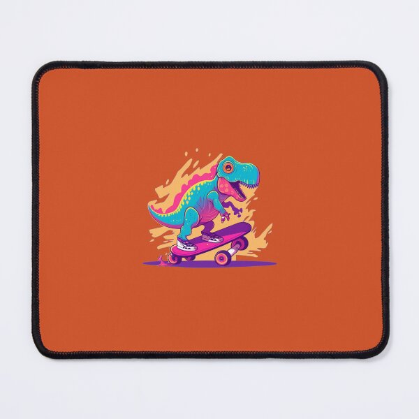 Item preview, A dinosaur playing on a skateboard. designed and sold by SMALL BEAR ART.