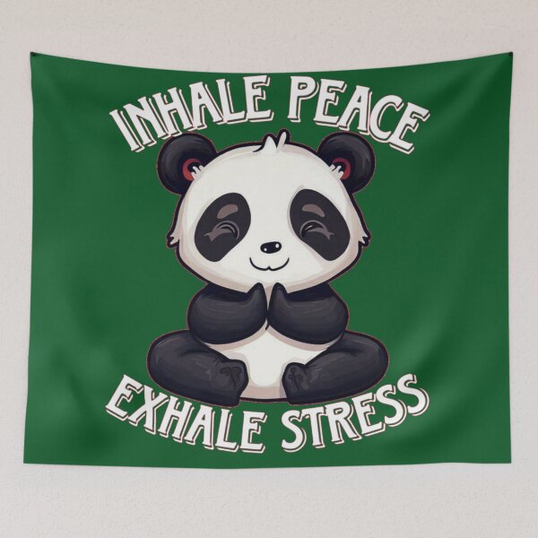 Aperçu de l'œuvre Panda paisible - Yoga Art créée et vendue par Designspire.