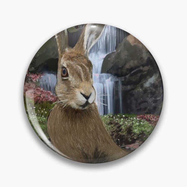 Item preview, The hare and the waterfall designed and sold by Rachel  Pegler Artworks.