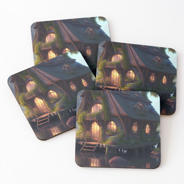 Item preview, Beautiful cozy riverside Hobbit treehouse designed and sold by Lutrex.