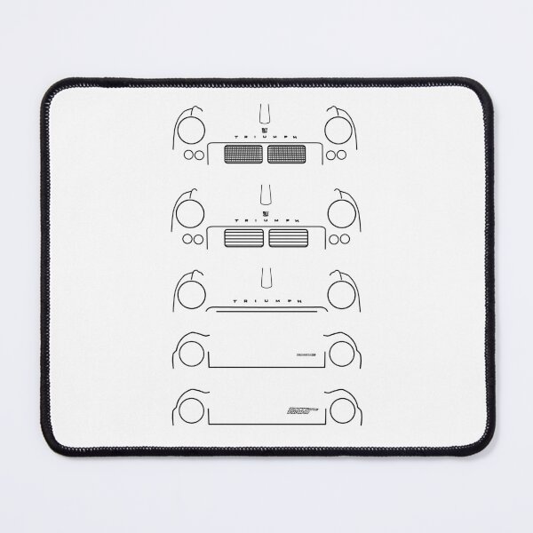 Item preview, Triumph Spitfire classic British sports car evolution black outlines designed and sold by soitwouldseem.