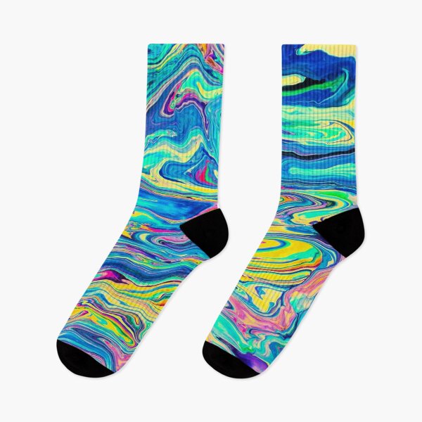 Item preview, Multi coloured abstract contour lines designed and sold by PuzbieArts.