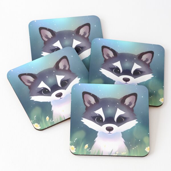 Item preview, Cute racoon in the grass, watercolor style designed and sold by Girly-Universe.
