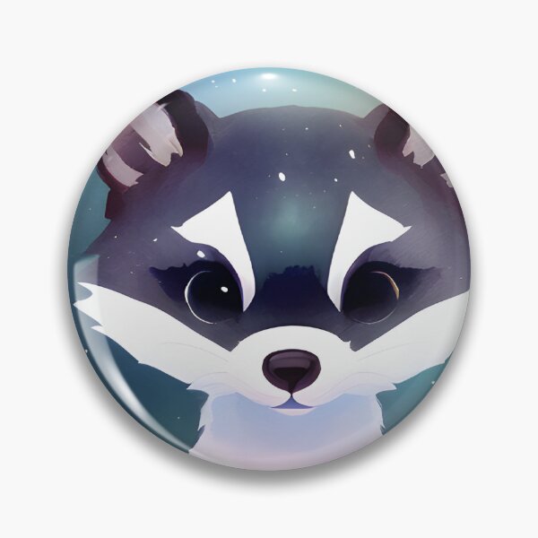 Item preview, Cute racoon in the grass, watercolor style designed and sold by Girly-Universe.