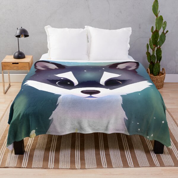Item preview, Cute racoon in the grass, watercolor style designed and sold by Girly-Universe.