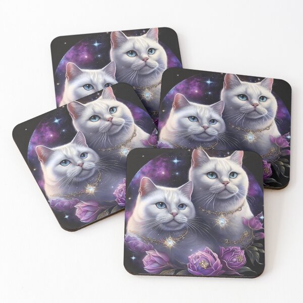 Item preview, White British Shorthair Galactic designed and sold by Nocturne  Paws.