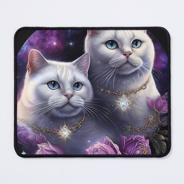 Item preview, White British Shorthair Galactic designed and sold by Nocturne Paws.