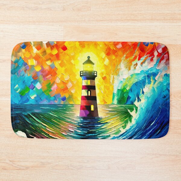 Item preview, Colourful Impressionistic Lighthouse 7 designed and sold by Yontartov.