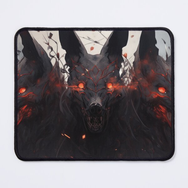 Item preview, Infernal Reign: A Dark and Menacing Depiction of Three Hellish Dogs designed and sold by InkspiredArt.
