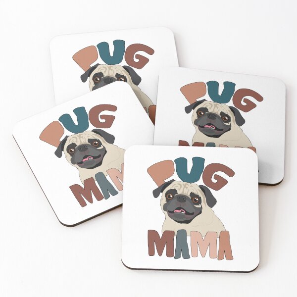 Item preview, Retro Pug Mama Cute designed and sold by printify.