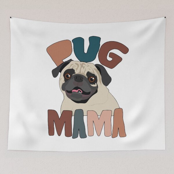 Item preview, Retro Pug Mama Cute designed and sold by printify.