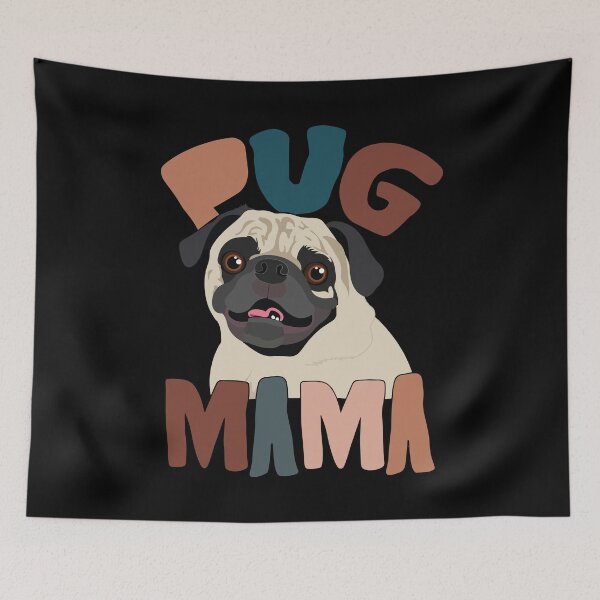 Item preview, Retro Pug Mama Cute designed and sold by printify.