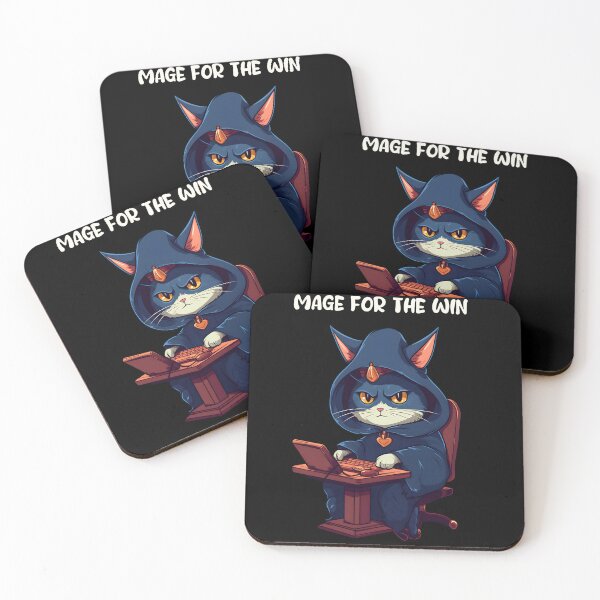 Item preview, cat gaming mage cute funny gamingroom designed and sold by GoodLifeImages.
