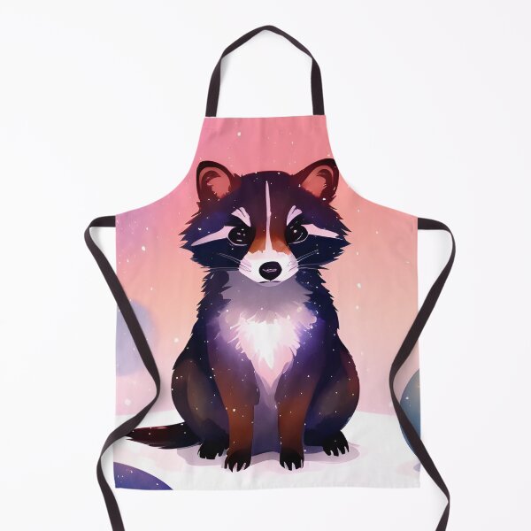 Item preview, Cute and angry racoon with bubbles in the air, watercolor style designed and sold by Girly-Universe.