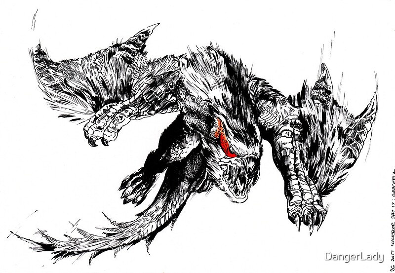 Nargacuga By DangerLady Redbubble   Flat,800x800,075,f.u2 