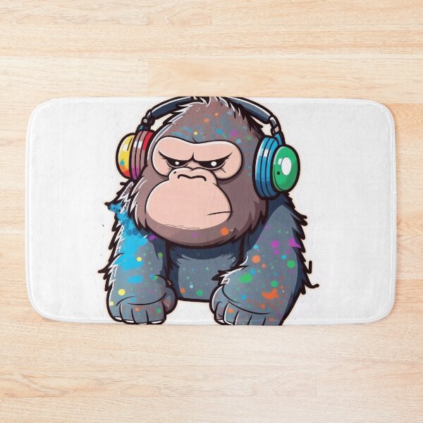 Item preview, My ancestor monkey with headphones designed and sold by knuppify.