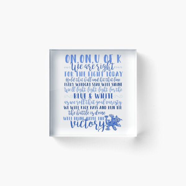 Item preview, UK Fight Song Lyrics Print designed and sold by RileyElizabeth9.