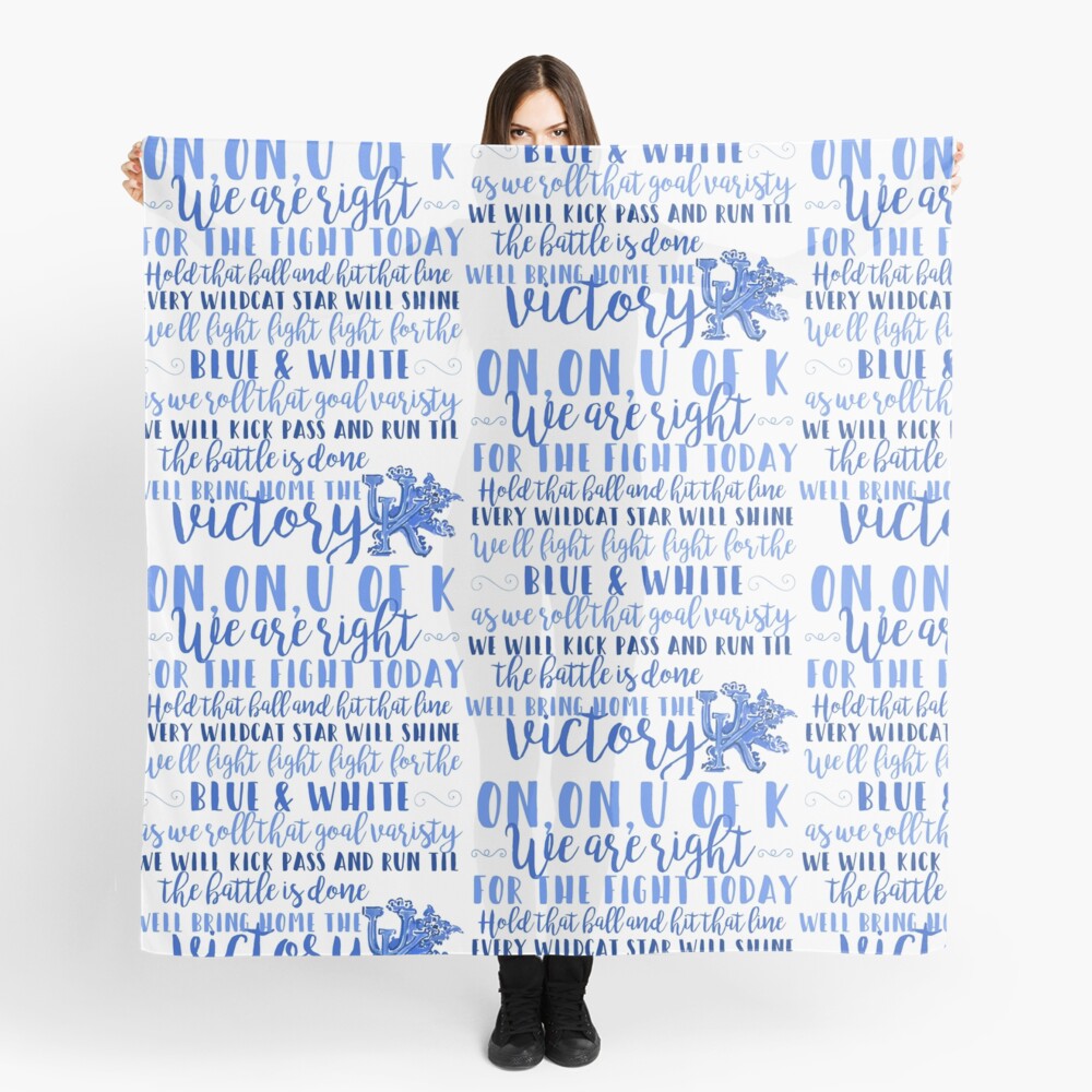 "UK Fight Song Lyrics Print" Scarf by RileyElizabeth9 | Redbubble