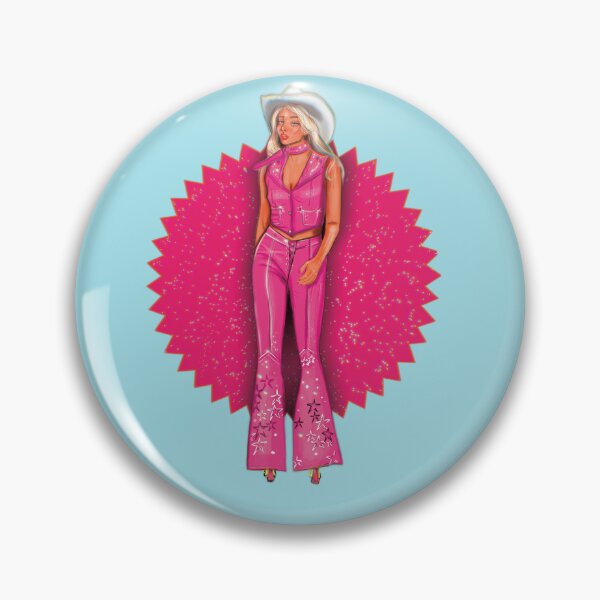 Item preview, Barbara Millicent Roberts Cowboy Is Everything (Pink/ Blue Background) designed and sold by xsaxsandra.