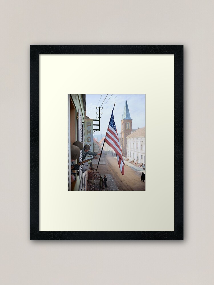 Alternate view of Captain Thomas H. Garahan, 'Easy' Company - France, 1945 Framed Art Print
