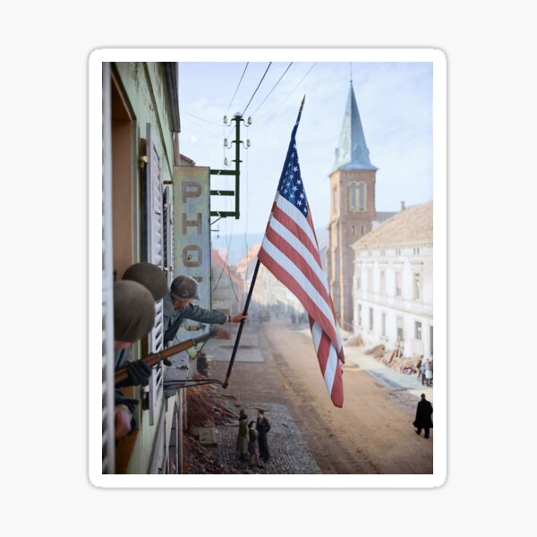 Captain Thomas H. Garahan, 'Easy' Company - France, 1945 Sticker