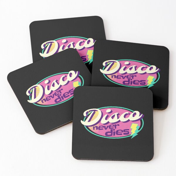 Item preview, DISCO  - Never Dies (Pink/Yellow/Teal) designed and sold by Discothreadz.