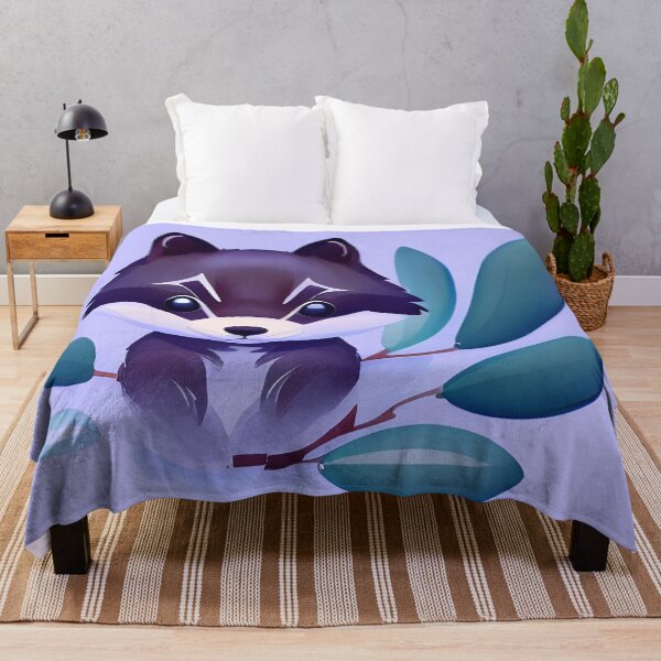 Item preview, Minimalist racoon, watercolor style, cartoon style designed and sold by Girly-Universe.