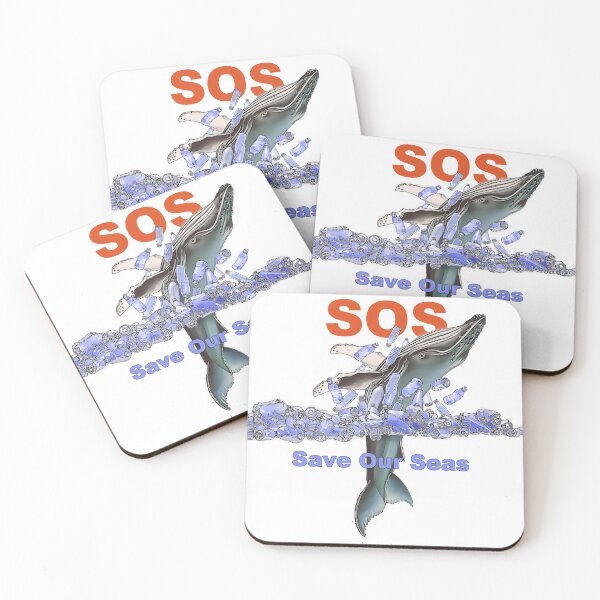 Item preview, Save the Oceans from plastic pollution, jumping whale T-Shirt designed and sold by Shlomo Cohen.