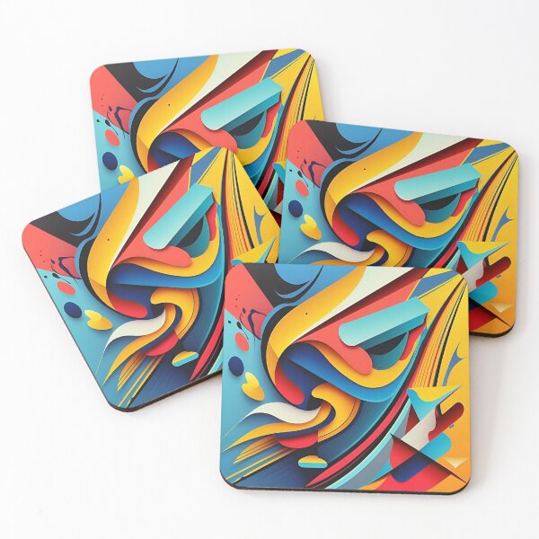 Item preview, Dynamic Precision: A Colorful Three-Dimensional Art designed and sold by Yous370.