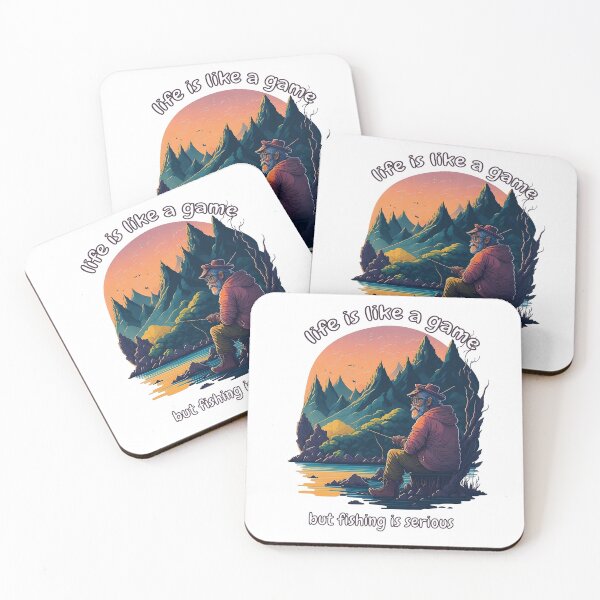 Item preview, Life is like a game, but fishing is serious designed and sold by Linkme.