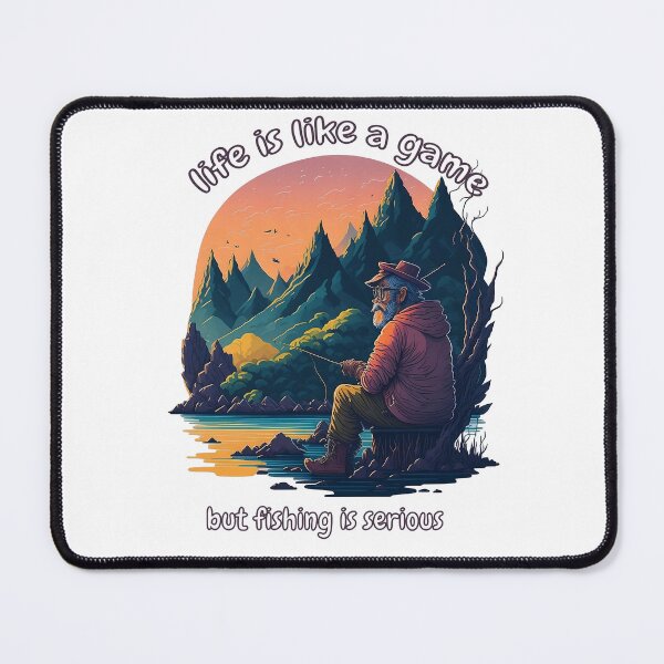 Item preview, Life is like a game, but fishing is serious designed and sold by Linkme.