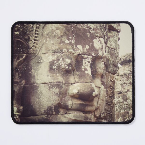 Item preview, Face From Sculpture, The Bayon Temple, Cambodia, Photographic Print, designed and sold by Kjartstudio.