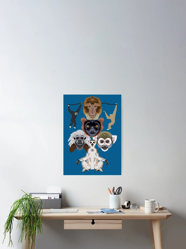 Thumbnail 2 of 3, Poster, Primate Collection designed and sold by GeoCreate.