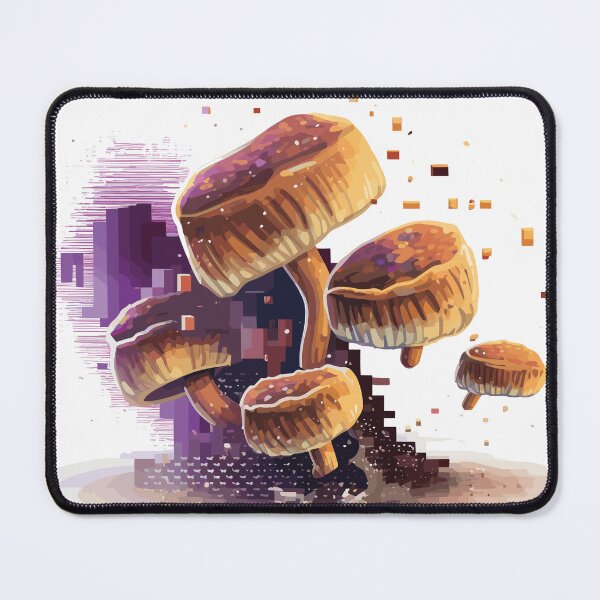 Item preview, Videogame pixel mushrooms in space designed and sold by ArtificialFungi.