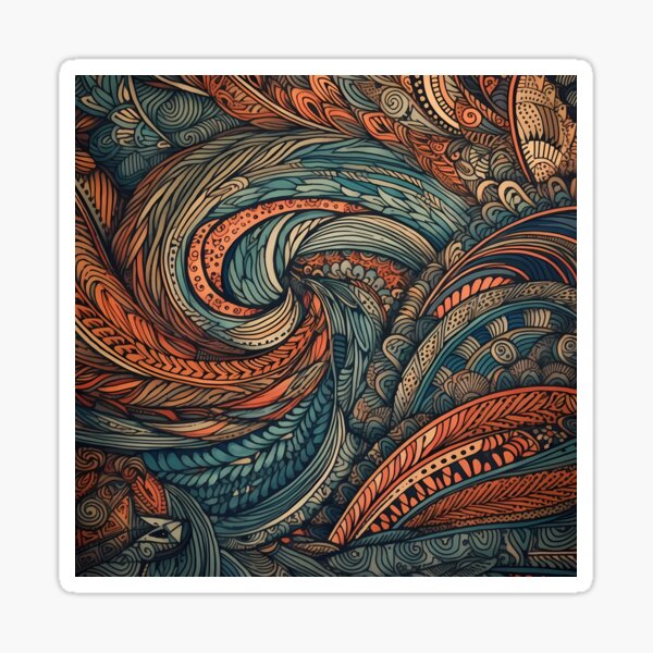 Item preview, psychedelic doodle art designed and sold by DengChild.