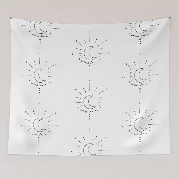 Item preview, Florence Welch Cosmic Love Moon and Stars Art Doodle designed and sold by incloudines.