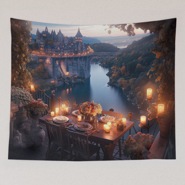 Item preview, Idyllic Place, Fantasy Art, Luxury Restaurant designed and sold by SunDoor Art.