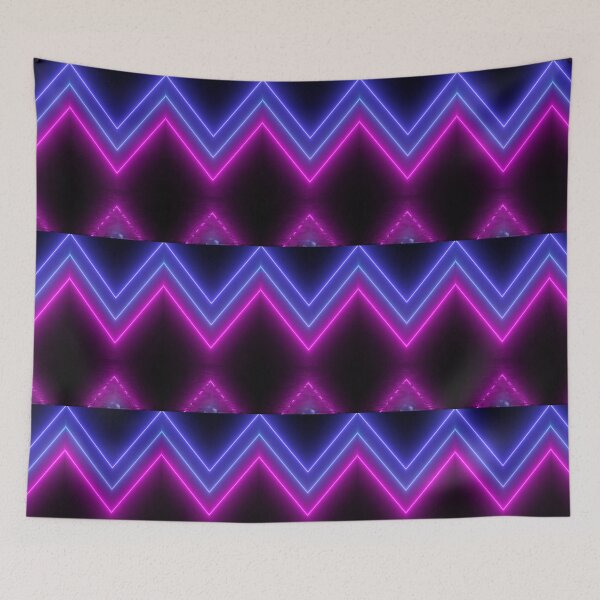 Item preview, Neon Pink Blue Lines designed and sold by Cyra26.