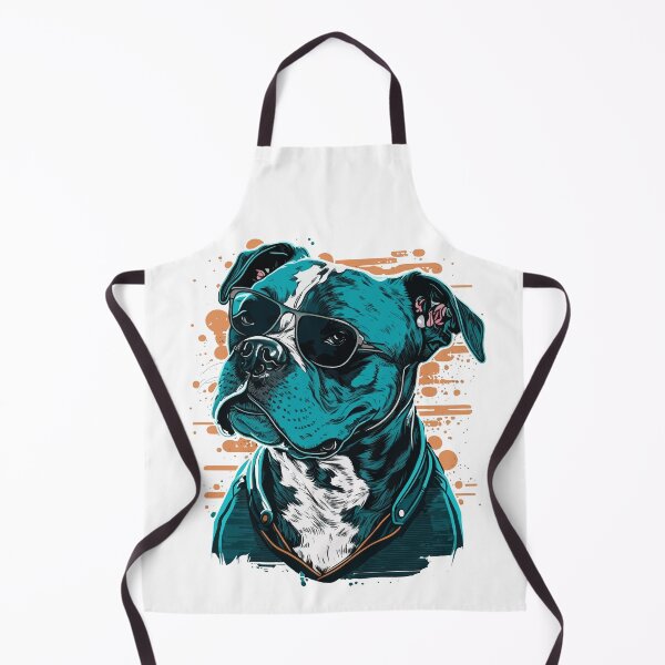 Item preview, Cool Staffy Wearing Black Sunglasses designed and sold by TheRebelThreads.